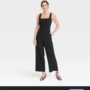 a new day Black Jumpsuit Elegant Wide-Leg Design